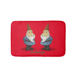 Alfombrilla De Baño Gnome de vacaciones de invierno Thunder_Cove