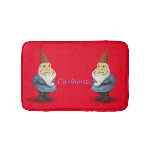 Alfombrilla De Baño Gnome Thunder_Cove de vacaciones de invierno (Anverso)