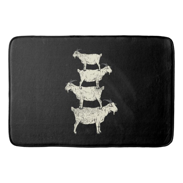 Alfombrilla De Baño Goat Retro (Anverso)