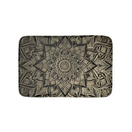 Alfombrilla De Baño Gold Mandala Bath Mat