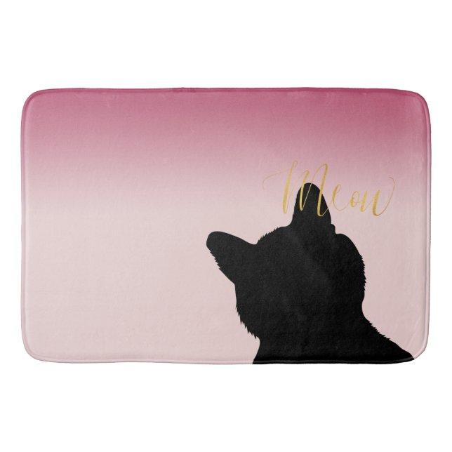 Alfombrilla De Baño Gold Meow Kitty (Anverso)