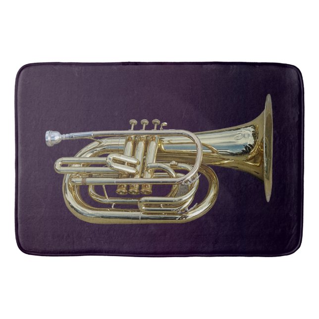 Alfombrilla De Baño Golden Brass Euphonium (Anverso)