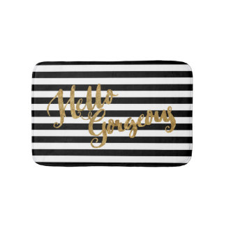 Alfombrilla De Baño Golden Hello Gorgeables Stripes