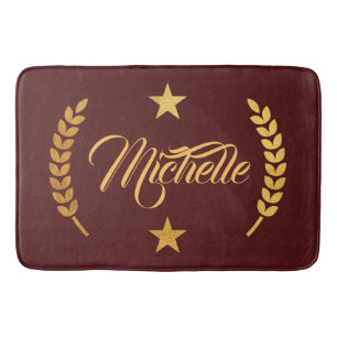 Alfombrilla De Baño Golden Laurel Wreath