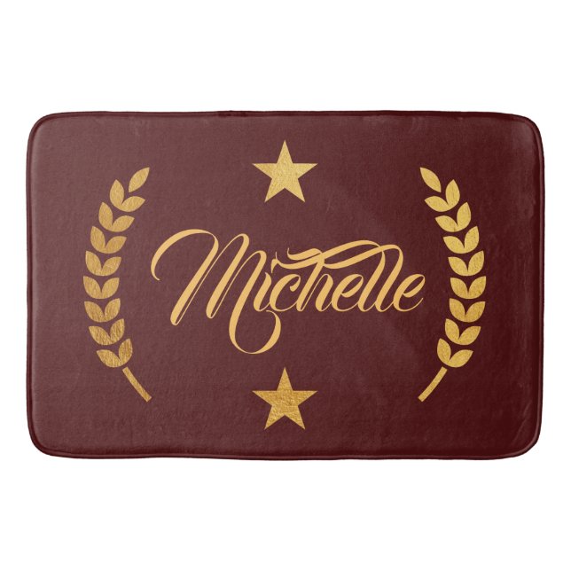 Alfombrilla De Baño Golden Laurel Wreath (Anverso)