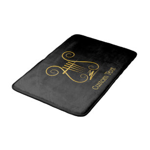 Alfombrilla De Baño Golden Lyre