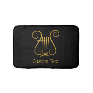 Alfombrilla De Baño Golden Lyre