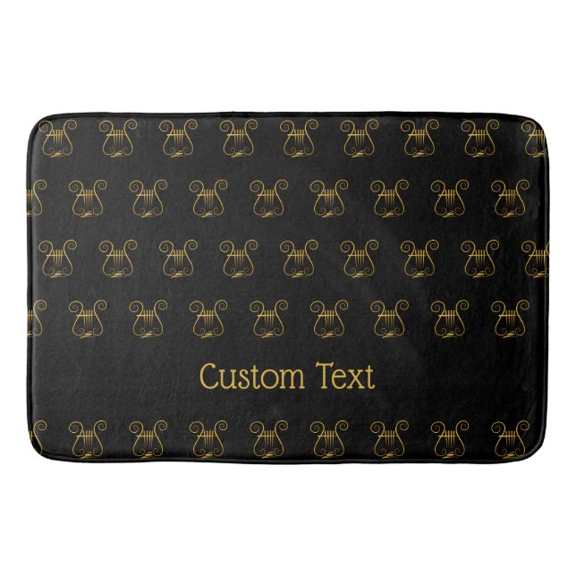 Alfombrilla De Baño Golden Lyre (Anverso)