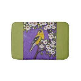 Alfombrilla De Baño Goldfinch y Bath Mat de flores