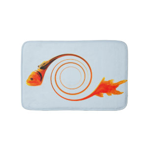 Alfombrilla De Baño Goldfish Arte abstracto moderno