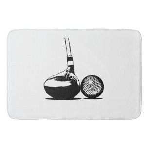 Alfombrilla De Baño Golf Ball and Club