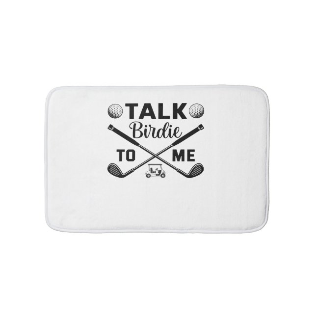 Alfombrilla De Baño Golf Talk Birdie to Me Divertido (Anverso)