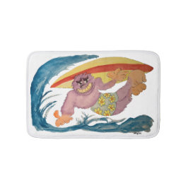 Alfombrilla De Baño Gorila surfista