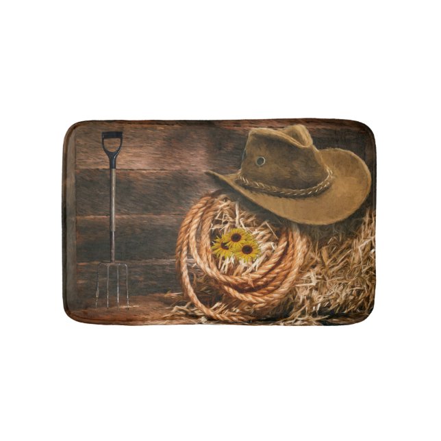 Alfombrilla De Baño Gorra Cowboy (Anverso)