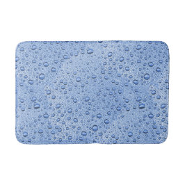 Alfombrilla De Baño Gotas de agua azul