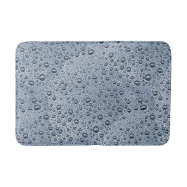 Alfombrilla De Baño Gotas de agua gris de cañón