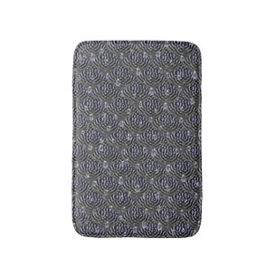 Alfombrilla De Baño Gotas de lluvia gris azul Metalizado