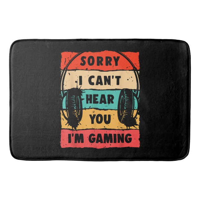 Alfombrilla De Baño Graciosa camiseta de gamer para adolescentes hombr (Anverso)