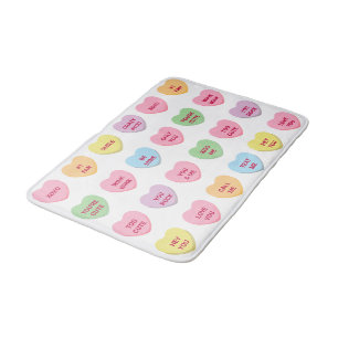 Alfombrilla De Baño Graciosa personalizado lindo conversación de dulce