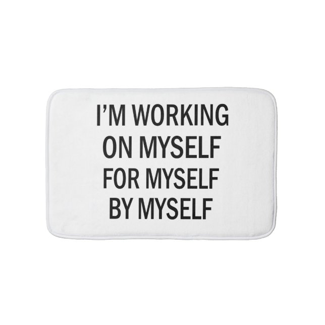 Alfombrilla De Baño Gracioso bachillerato humorístico en el baño (Anverso)