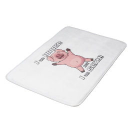 Alfombrilla De Baño Gracioso Brote de Cerdo Sexy - Bath Mat