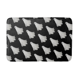 Alfombrilla De Baño Gracioso Fantasma Del Pasado Dibujo De Halloween