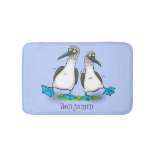 Alfombrilla De Baño Gracioso, feliz personalizado de bailarines de pel