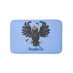 Alfombrilla De Baño Gracioso ilustracion de personalizado de cuervos l