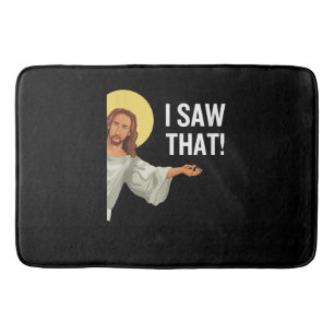 Alfombrilla De Baño Gracioso Jesús Meme Vi Que La Cita Cristiana Es Di