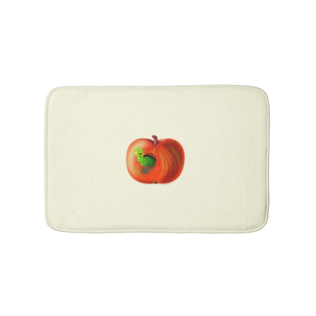 Alfombrilla De Baño Gracioso manto de baño de Apple (Anverso)