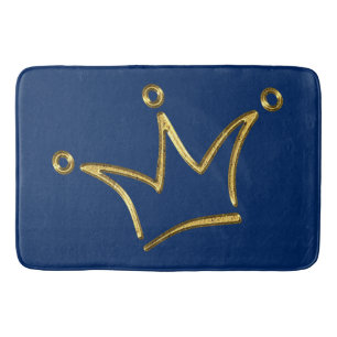Alfombrilla De Baño Gracioso oro de la Corona + tu trasero. y texto
