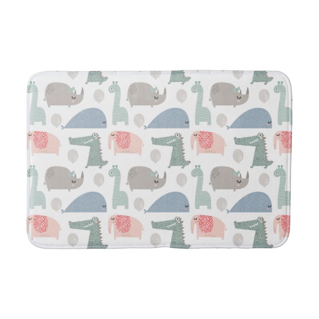 Alfombrilla De Baño Gracioso patrón animal facial (Anverso)