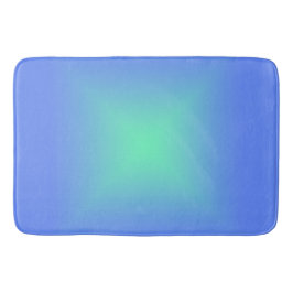 Alfombrilla De Baño Gradiente de diamante azul a verde aguamarina