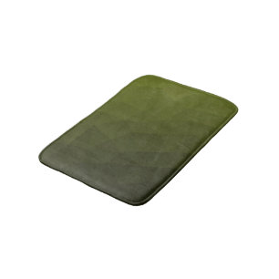 Alfombrilla De Baño Gradiente geométrico de malla de oliva verde del e