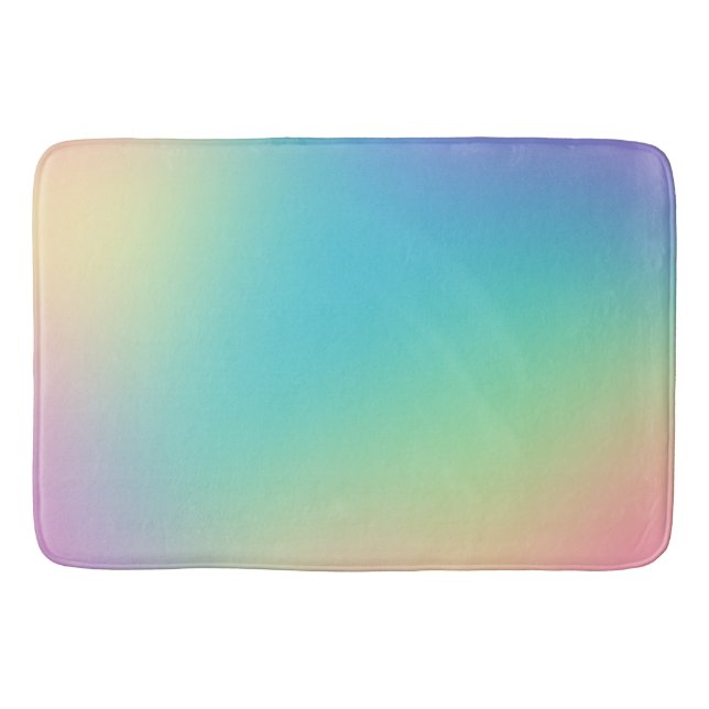 Alfombrilla De Baño Gradiente grandioso del arcoiris (Anverso)