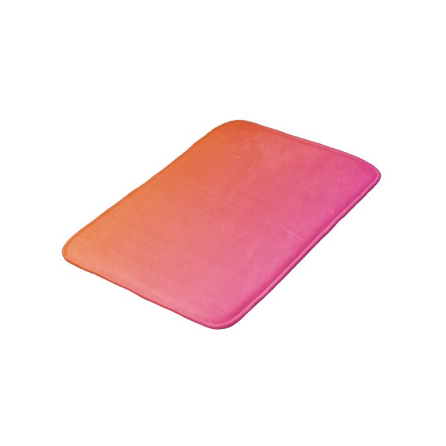 Alfombrilla De Baño Gradiente naranja y rosa (Angular)
