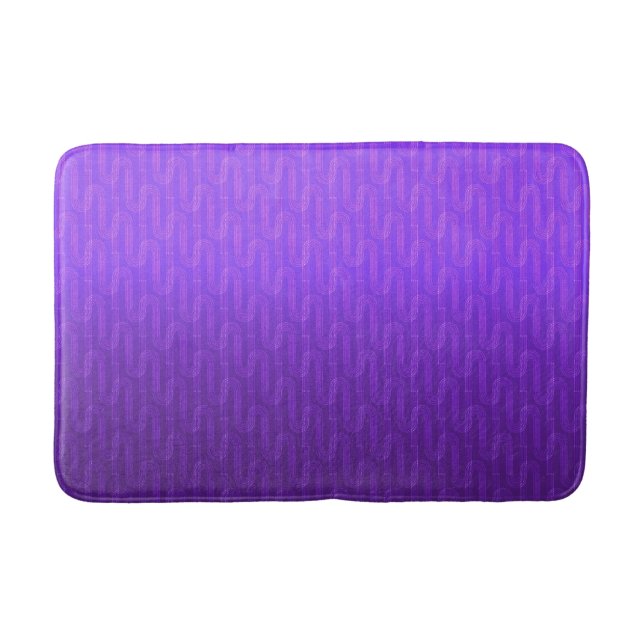 Alfombrilla De Baño Gradiente neón de lila. (Anverso)