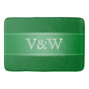 Alfombrilla De Baño Gradientes STRIPES - verde + tu texto