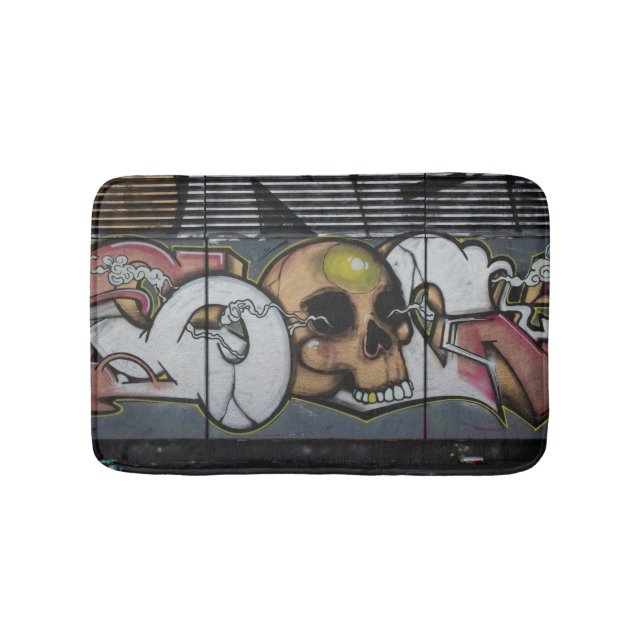 Alfombrilla De Baño Graffiti Skull (Anverso)