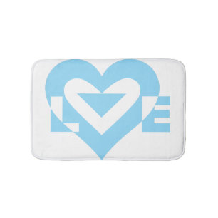 Alfombrilla De Baño Gráfica de amor de Guay, azul