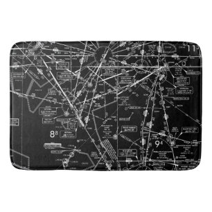 Alfombrilla De Baño Gráfico aeronáutico