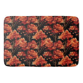 Alfombrilla De Baño Gráfico de patrón sin foco del árbol de arce de ca