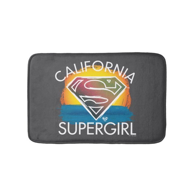 Alfombrilla De Baño Gráfico de Sunset de Supergirl de California (Anverso)