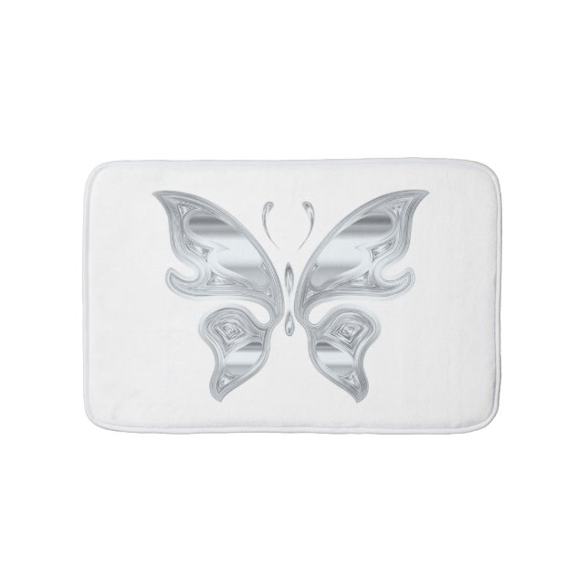 Alfombrilla De Baño gran diseño de la mariposa (Anverso)
