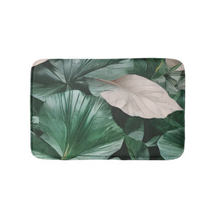 Alfombrilla De Baño Gran patrón de plomo oscuro