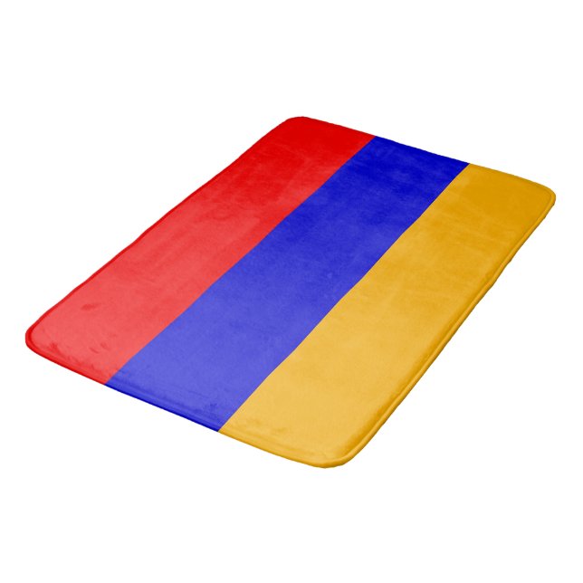 Alfombrilla De Baño Gran tina de baño con bandera de Armenia (Angular)