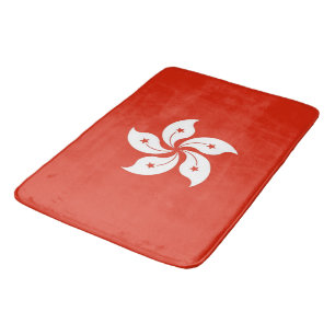 Alfombrilla De Baño Gran tina de baño con bandera de Hong Kong