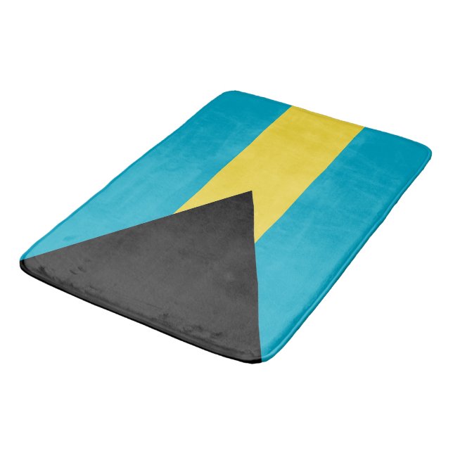 Alfombrilla De Baño Gran tina de baño con bandera de las Bahamas (Angular)
