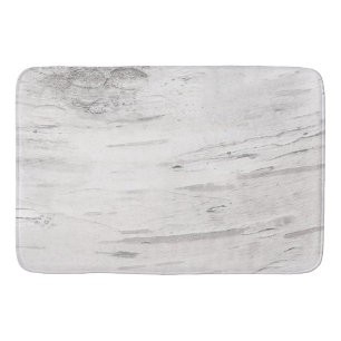 Alfombrilla De Baño Granero rústico de madera de Birch blanca