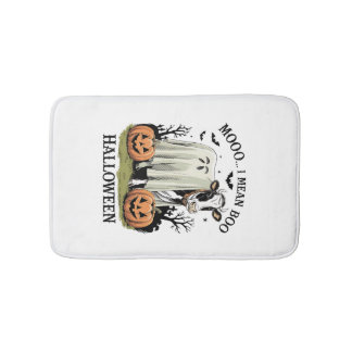 Alfombrilla De Baño Granja de Vacas Vintage de Halloween